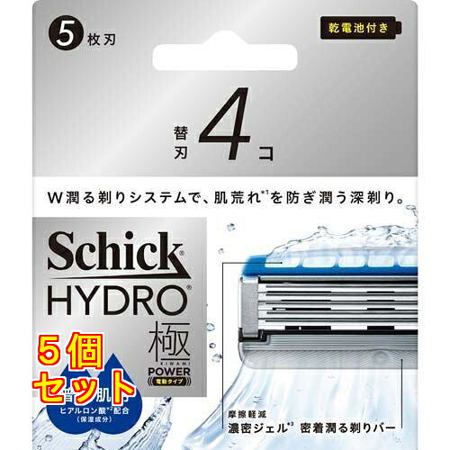 シック ハイドロ極パワー 普通肌 替刃 4個入&times;5個｜クスリのアオキ店