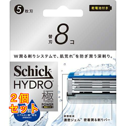 シック ハイドロ極パワー 普通肌 替刃 8個入×2個|クスリのアオキ店