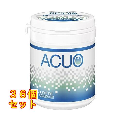 ロッテ ACUO(アクオ) クリアブルーミント ファミリーボトル 137g×36個|クスリのアオキ店