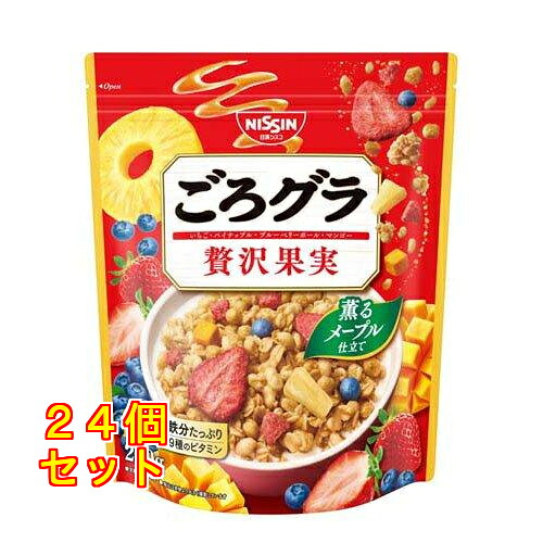 日清シスコ ごろグラ 贅沢果実 280g&times;24個｜クスリのアオキ店