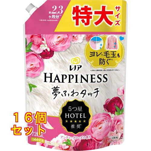 レノアハピネス夢ふわタッチアンティークローズ替特大720ml&times;16個｜クスリのアオキ店