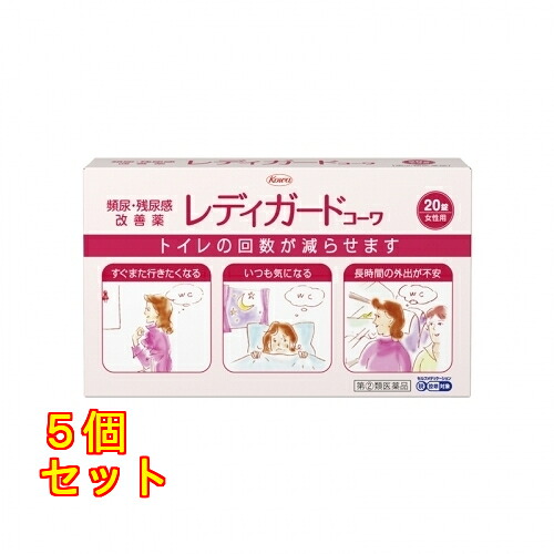 【第(2)類医薬品】 レディガードコーワ 20錠 【セルフメディケーション税制対象】&times;5個｜クスリのアオキ店