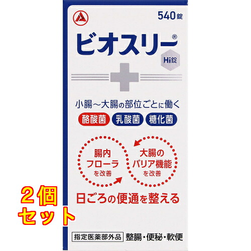 【指定医薬部外品】ビオスリーHi錠 540錠&times;2個｜クスリのアオキ店