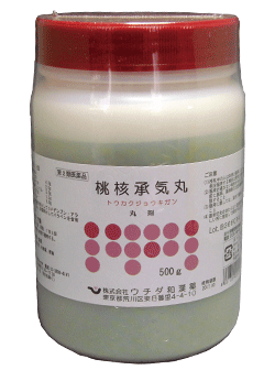 【10丸サジ付き添い人】【第2類飲み薬】ウチダ 桃核承気丸 500g 下り物不規則・下り物痛などに とうか引き札ょうきがん 桃核承気湯 ウチダ和漢薬