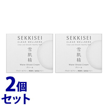 フェイスクリーム 期間限定 40g 2個セット クリーム シールド ウォーター クリアウェルネス 雪肌精 セット販売 コーセー フリータイプ Wellness Clear Sekkisei クリーム