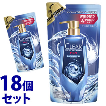 《セット販売》　ユニリーバ クリア ブルーエナジー 4x スカルプコンディショナー つめかえ用 (280g)×18個セット 詰め替え用 男性用 スカルプケア CLEAR