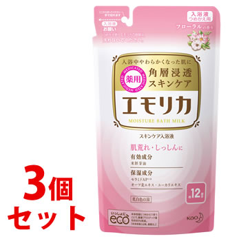 楽天市場】花王 エモリカ 薬用スキンケア入浴液 (450mL) フローラルの