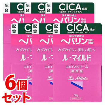 《セット販売》 健栄製薬 ル・マイルド フェイスクリーム (60g)×6個セット 高保湿クリーム 【医薬部外品】 【送料無料】 【smtb-s】|くすりの福太郎 店