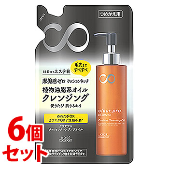 《セット販売》　コーセーコスメポート ソフティモ クリアプロ クッションクレンジングオイル つめかえ用 (160mL)×6個セット 詰め替え用 メイク落とし　【送料無料】　【smtb-s】 6,560円