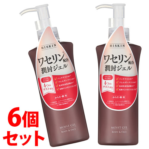 《セット販売》　黒龍堂 ハイスキン モイストジェルN (190g)×6個セット ボディ用ジェル 保湿液 からだ 顔用 ワセリン配合 HISKN