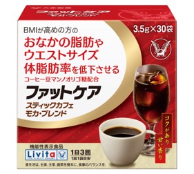 ☆単品よりも20％お得！大正製薬 Livita（リビタ） ファットケア 突っ支い棒喫茶店 モカ・交ぜあわせる 105g（3.5g×30袋）×12個仕掛ける【役立つこと性見せびらかす食料雑貨類】