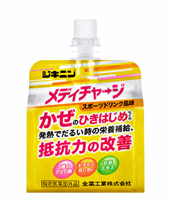 ☆かぜの引っ張ることすべり出しに！全薬工業 ジキニンメディチャージ （ジェリィ状ドリンク）100ml×48個仕掛ける（1入れもの）【特定化医薬品部外品】