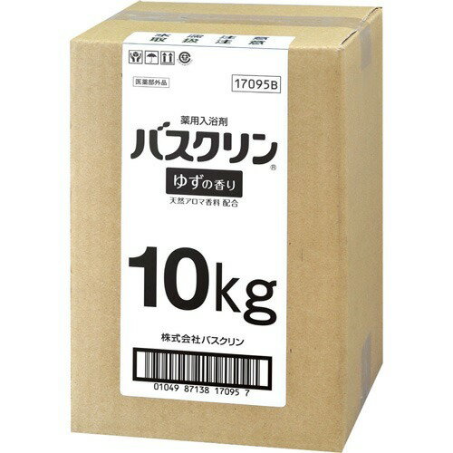 バスクリン ゆずの芳ばしさ ライトグリーンのお湯（澄み切った印字機） お役目用 10kg缶※申しつける個数によりお届け日が変わる物ごとがあります。
