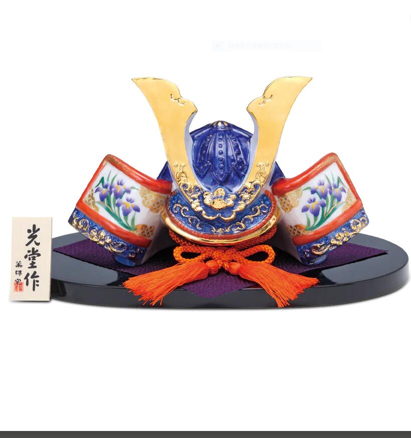 楽天市場】錦彩出陣大将（跳ね馬・大）五月人形 薬師窯 コンパクト