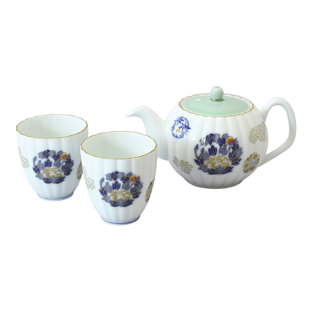 香蘭社 金ミル花丸紋 茶の間揃 高級茶器セット ポット 急須 ペア 湯のみ 新生活用品 出産内祝い 引き出物 敬老の日 結婚引出物 結婚内祝い お返しお祝い 記念品 母の日父の日入学祝 快気祝い 内祝い 新築お祝い 引越し 内祝い