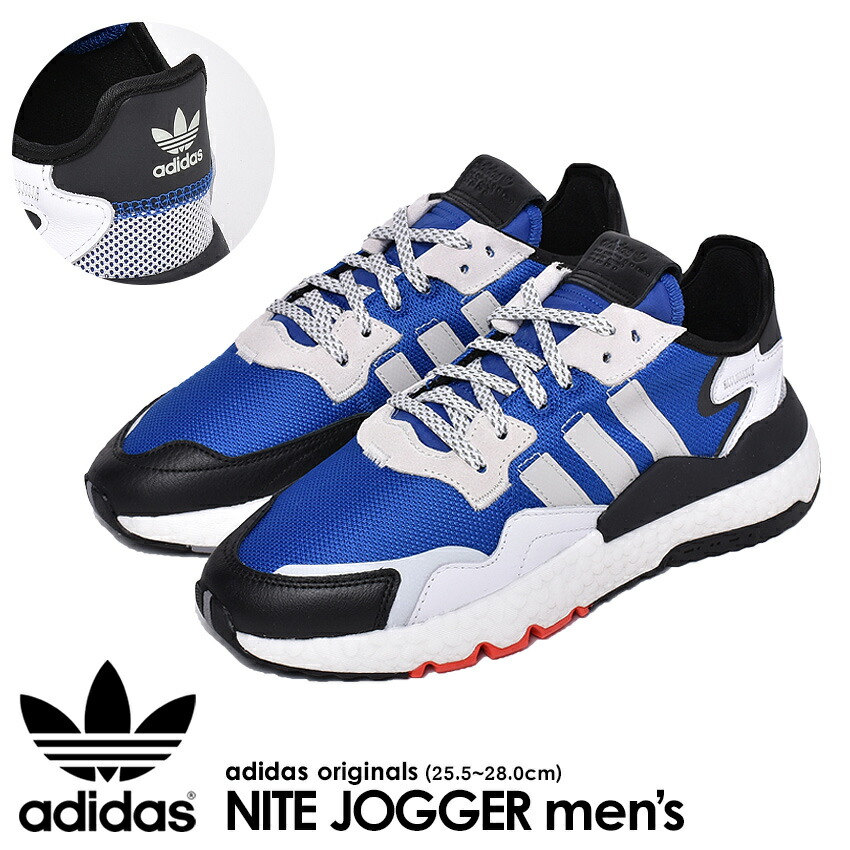 人気を誇る スニーカー 数量限定cp 年末年始sale開催 アディダス Eh1294 Jogger Nite Originals Adidas レトロランニング おしゃれ ローカット 通学 通勤 シューズ 靴 青 ブルー 白 ホワイト 黒 ブラック ナイトジョガー メンズ スニーカー オリジナルス