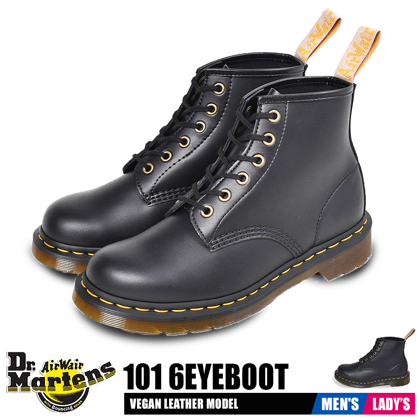 楽天市場 ドクターマーチン Dr Martens 6ホール ブーツ 101 Archive 6 Hole Boots Black Vintage Smooth Delito