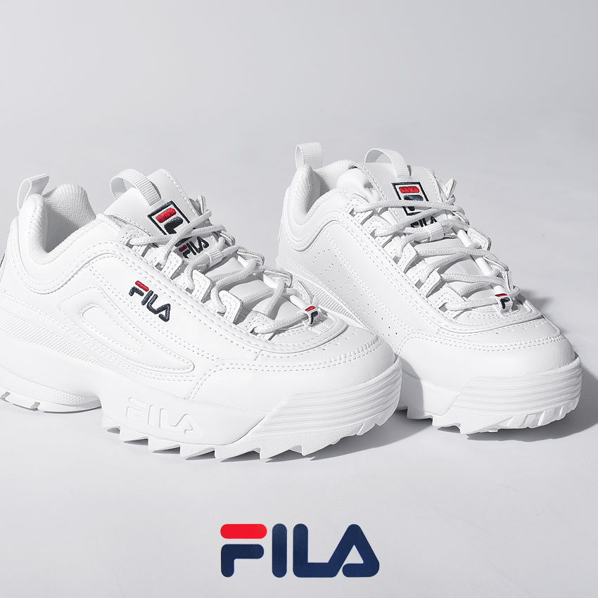 楽天市場 Fila フィラ スニーカー シューズ レディース メンズ ユニセックス Disruptor 2 ディスラプター Black ブラック F F 通勤 通学 ローカット 厚底 おしゃれ シンプル 定番 カジュアル 送料無料 Fila Annex