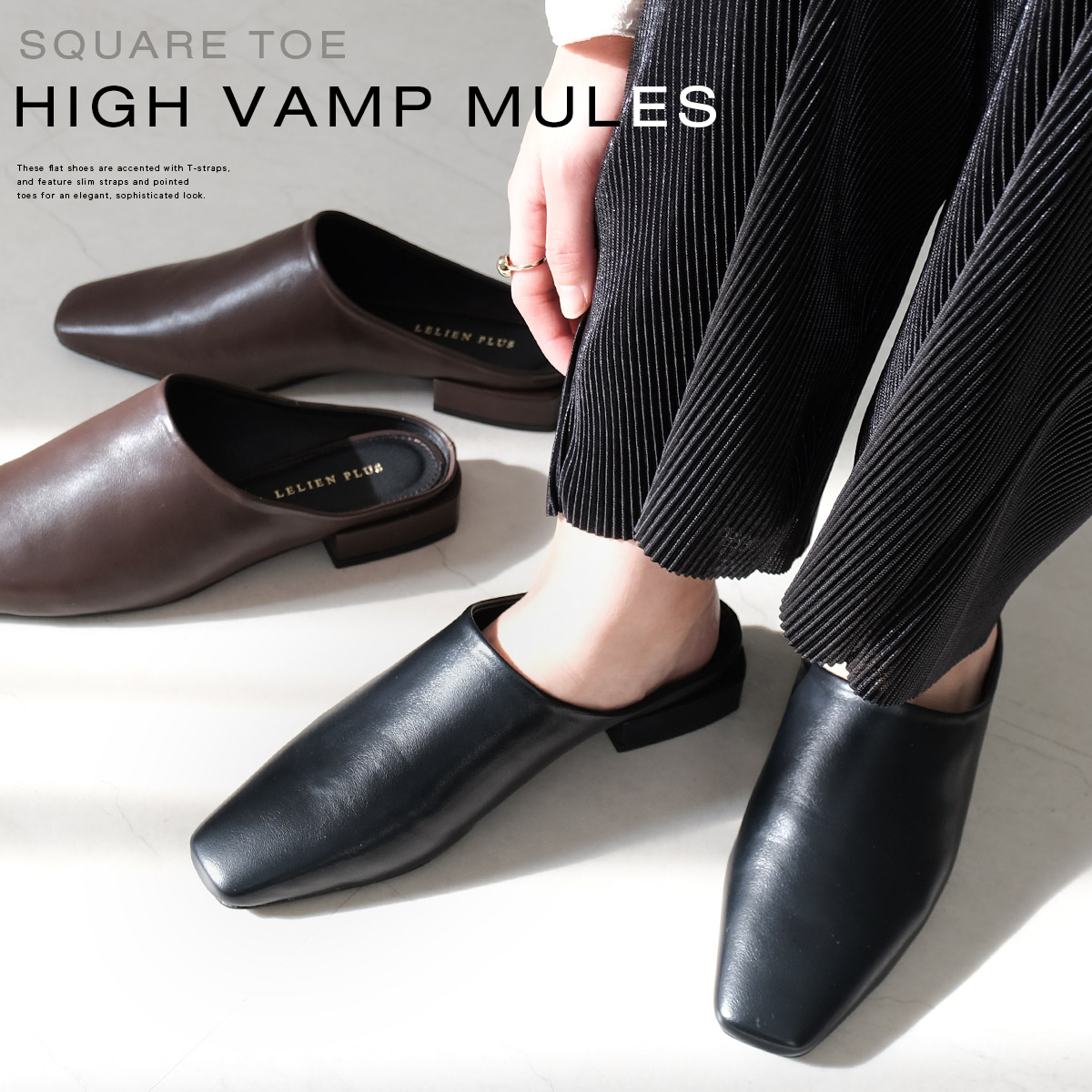 楽天市場】本革ミュール NINE DI NINE 131-1128 ナイン・デ・ナイン