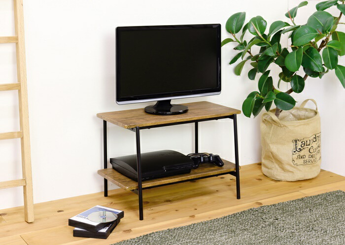 楽天市場 テレビボード テレビ台 ローボード 幅60 木製 スチール ヴィンテージ風 一人暮らし 新生活 リビング 寝室 子供部屋 19型 22型 クツログ