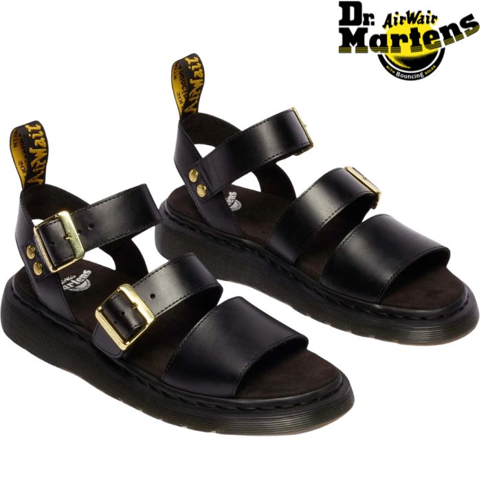 ドクターマーチン Dr.Martens メンズ レディース 厚底 GRYPHON ストラップ サンダル サンダル アウトドア ブラック 黒 Gryphon Strap Sandal BLACK 42329001 leather ストラップサンダル 夏