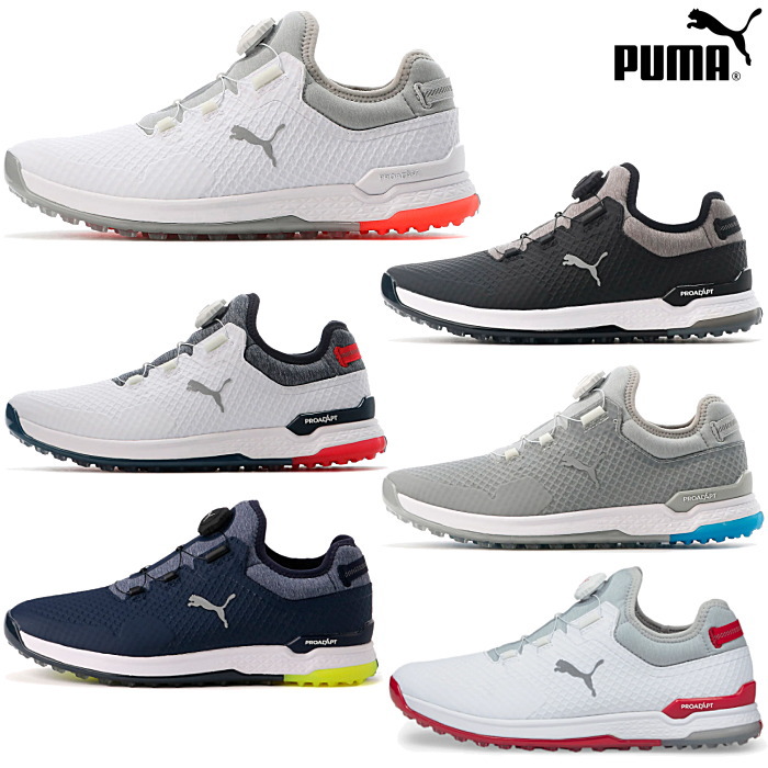 柔らかな質感の プーマ PUMA メンズ ゴルフシューズ ゴルフ プロアダプト アルファキャット ディスク スパイクレス シューズ 376043  fucoa.cl