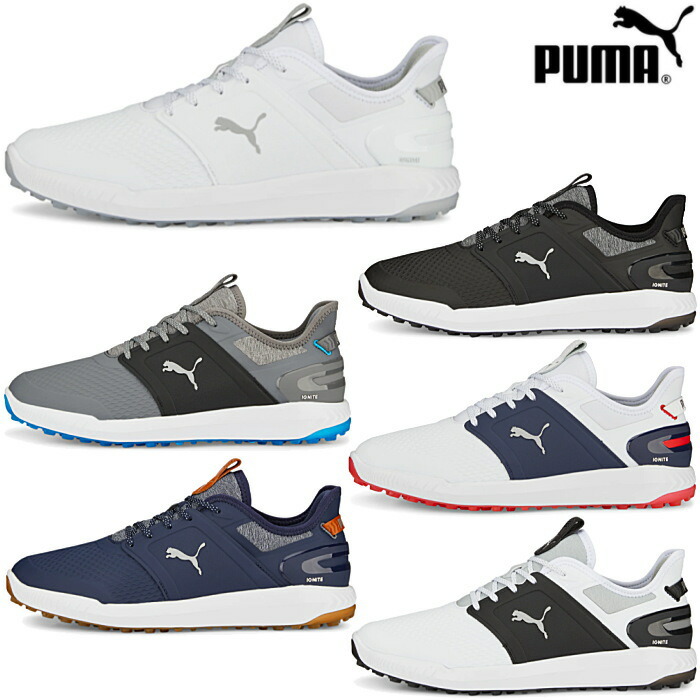 ピューマ PUMA メンズ ゴルフシューズ イグナイト エレベート ラバーソール スパイク受け答え シューズ 軽さ 376077 シューズ-ゴルフ-メンズシューズ