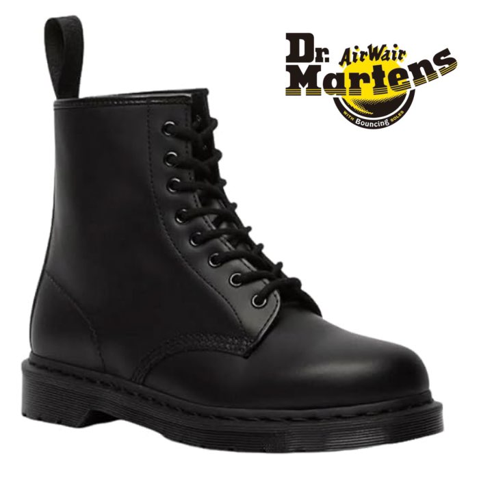 御医者さんマーチン Dr.Martens 14353001 1460 MONO 8広座敷ブーツ メンズ レディース 遊撃手 黒 黒いこと 細工物 革靴 靴 ブーツ-メンズ靴