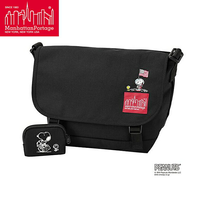 あす楽 Manhattan 送料無料 マンハッタンポーテージ ピーナッツ スヌーピー カジュアルメッセンジャーバッグ あす楽 Manhattan Portage ダンロップ Peanuts Casual Messenger Bag Jr Mp1606jrpeanuts19 ショルダーバック 靴のリード送料無料 14時まであす楽対応