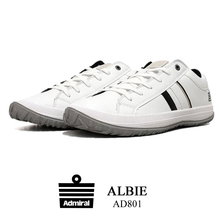 アドミラル メンズ スニーカーAdmiral ALBIE アルビー ホワイト AD801-72 靴 父の日 プレゼント ギフト