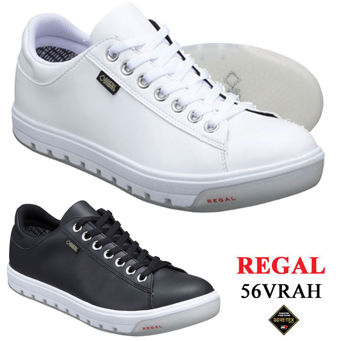 最新の激安 リーガル Regal 56vrah ブラック ホワイト 靴 メンズ レザー スニーカー カジュアル 靴 父の日 最新コレックション Assessmentcenter Polri Go Id