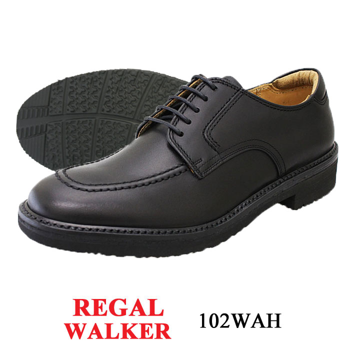 REGAL WALKER リーガルウォーカー 102W 黒いこと メンズ 商行為 ウォーキングシューズ 本革 なめし革 幅ひろい 3E U心付け 撥水 軽さ 歩き分かりやすい 通い フォーマル 黒 靴