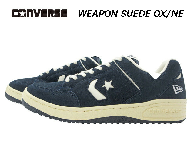 コンバース ニューエラコラボ 打ち物 スエードクロス 置き目取りすてる スニーカー メンズ 米国海軍【CONVERSE WEAPON SUEDE OX / NE】