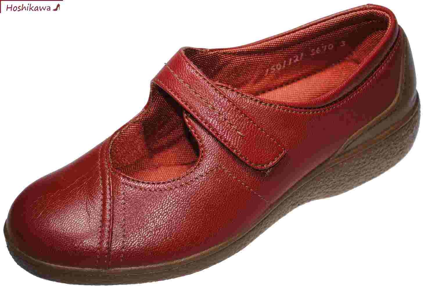 『BON STEP 5670』 21.5cm～24.5cm レディース ボンステップ コンフォートシューズ 牛革 国産 外反母趾対応｜靴のＨＯＳＨＩＫＡＷA店