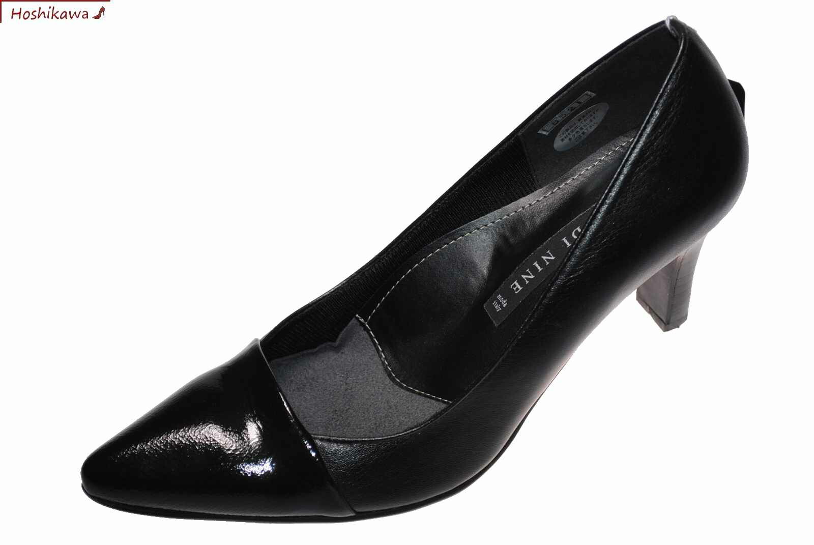 数量は多 靴のhoshikawa Nine Di Nine 8521 23cm 23 5cm レディースブラック ポインテッドトゥヒール フォーマル冠婚葬祭 ビジネス国産 本革 今月限定 特別大特価 Spamil Com