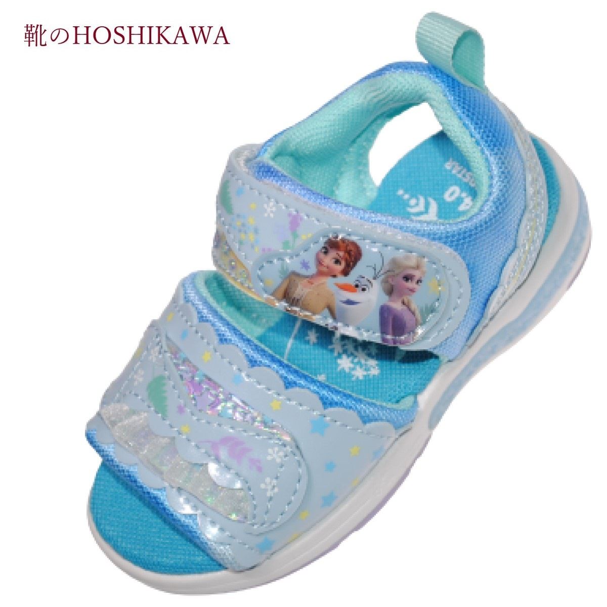 楽天市場 靴のhoshikawa Disney C1274 アナと雪の女王 光るサンダル14cm 19cm 女の子 ホワイト歩くと光る キッズ ディズニー マジックテープ ムーンスター合皮 春夏 靴のｈｏｓｈｉｋａｗa楽天市場店