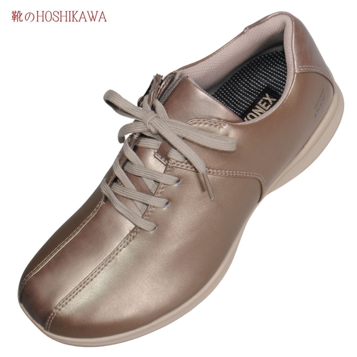 『YONEX SHWLL122』 22糎～25糎 3.5E レディース ヨネックス スニーカー 三鞭酒 ウォーキングシューズ チャック 合皮