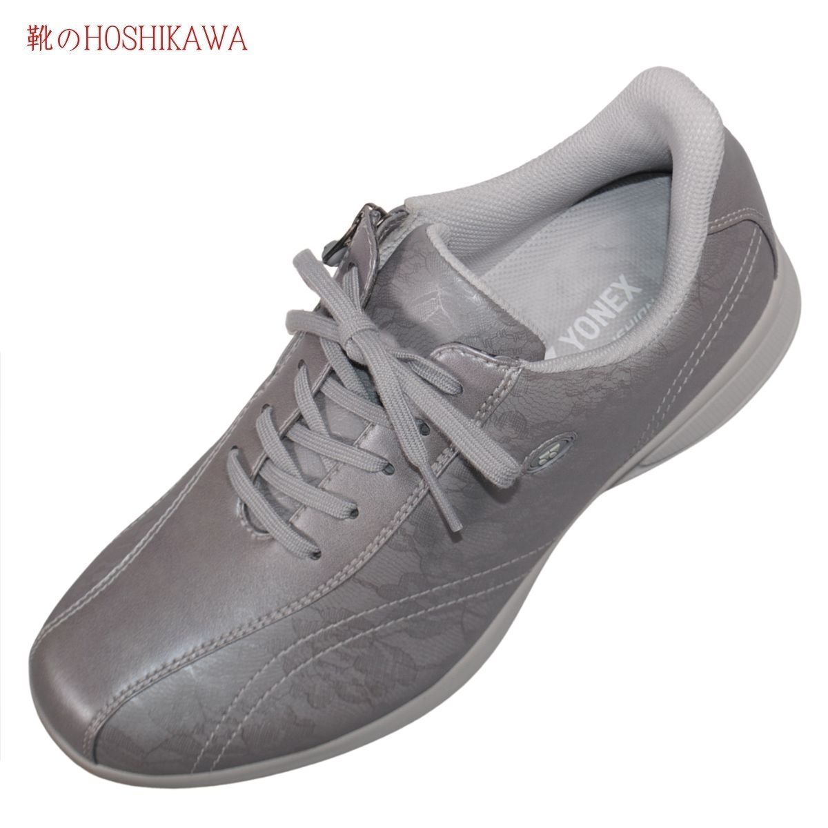 『YONEX SHWL130W』 22cm～25cm 4.5E ヨネックス スニーカー レディース グレイッシュパール ウォーキングシューズ 合皮 巾広