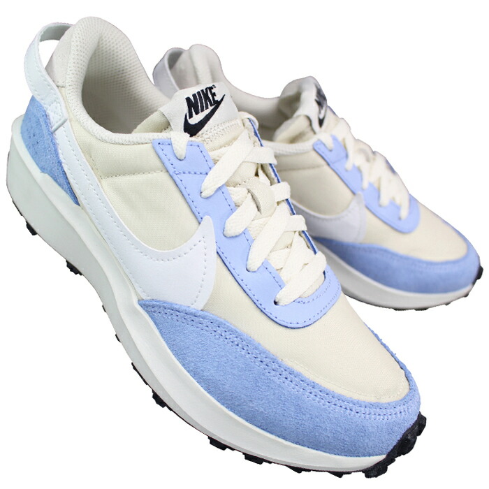 ナイキ nike スニーカー ウィメンズ ワッフルデビュー DH9523 007 ホワイト/サックス 23.5cm・24cm レディース カジュアルシューズ  スニーカー 紐靴 運動靴 NIKE WMNS WAFFLE DEBUT ナイキDH9523