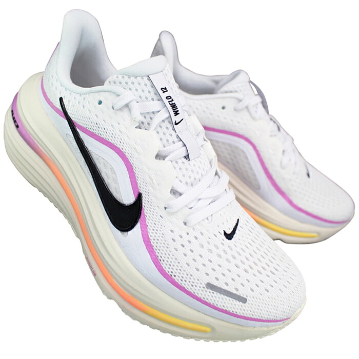 【エントリーでポイント5倍⇒4/17(金)9:59迄】 ナイキ NIKE スニーカー HV9273 100 ナイキ ウィメンズ エア ウィンフロー 12 ホワイト/ブラック 23cm~24.5cm キッズ ジュニア レディース ランニングシューズ スニーカー 靴 紐靴 運動靴 W NIKE AIR WINFLO 12