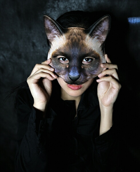 選べる20種類可愛い動物お面！ ネコ ウサギ キャット お面 コスプレ