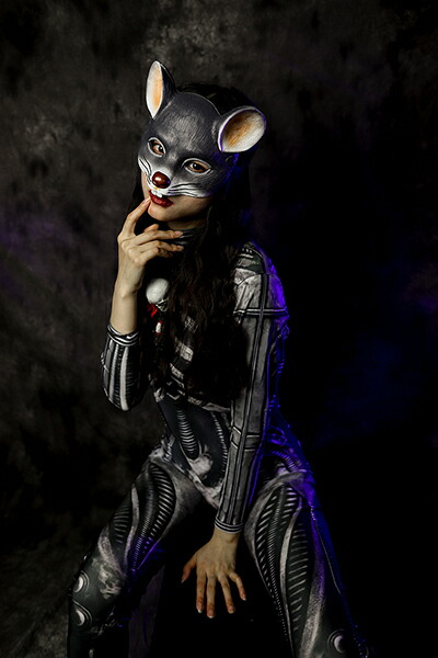 選べる20種類可愛い動物お面！ ネコ ウサギ キャット お面 コスプレ