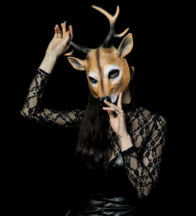 選べる20種類可愛い動物お面！ ネコ ウサギ キャット お面 コスプレ