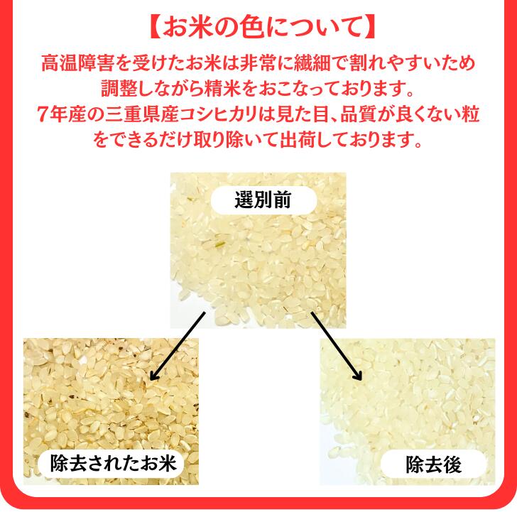 米10kg 令和7年産 三重県産 コシヒカリ 金印 送料無料 精米 白米 国内