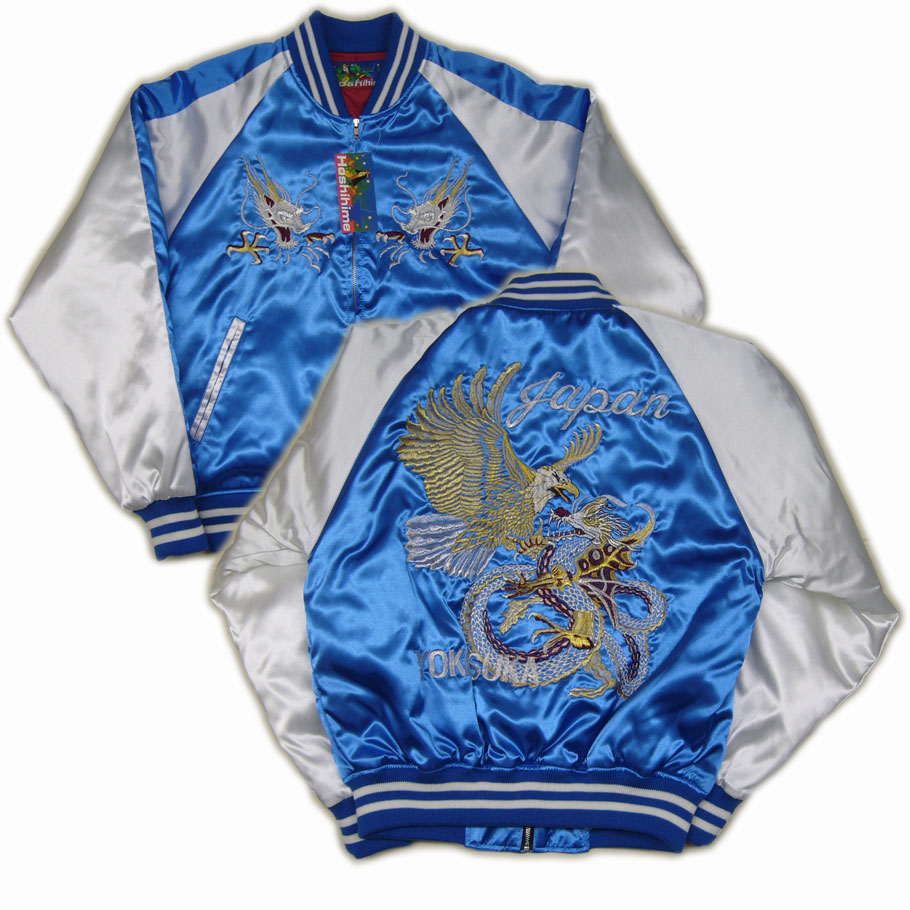 楽天市場 スカジャン 日本製 鷹 龍 刺繍 名入れ刺繍可クローズ 24巻に描かれたタイプ 坊屋春道 和柄tシャツ梵字tシャツの紅雀本舗