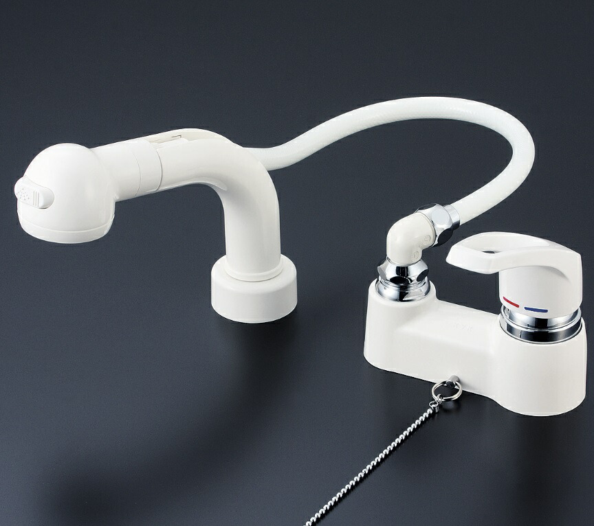 ☆ケーブイケー KVK KM8004ZGS シングルレバー式洗髪シャワー水栓 ゴム