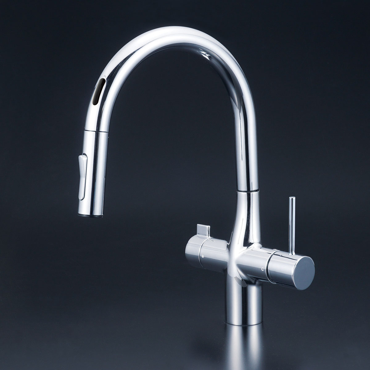 【ＫＶＫ堅苦しさ】【ＫＭ６０９１ＤＥＣＨＳ】ビルトはたご屋浄水腕っこきシングルシャワー付雑ぜ合わせる栓（検出器）撥水 独居室