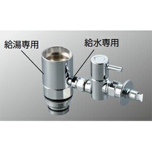 【ＫＶＫ公式】【ＺＫ５０２１Ｐ】 シングル混合栓用分岐金具