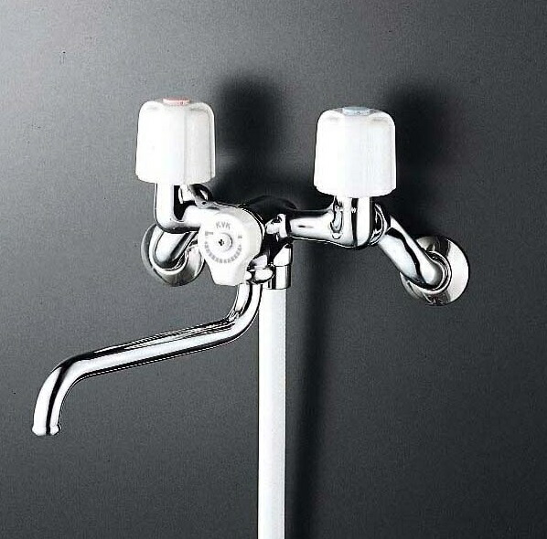 (送料無料) KVK KF64Z 2ハンドル洗髪シャワー(ゴム栓付)(寒冷地用)(代引不可)