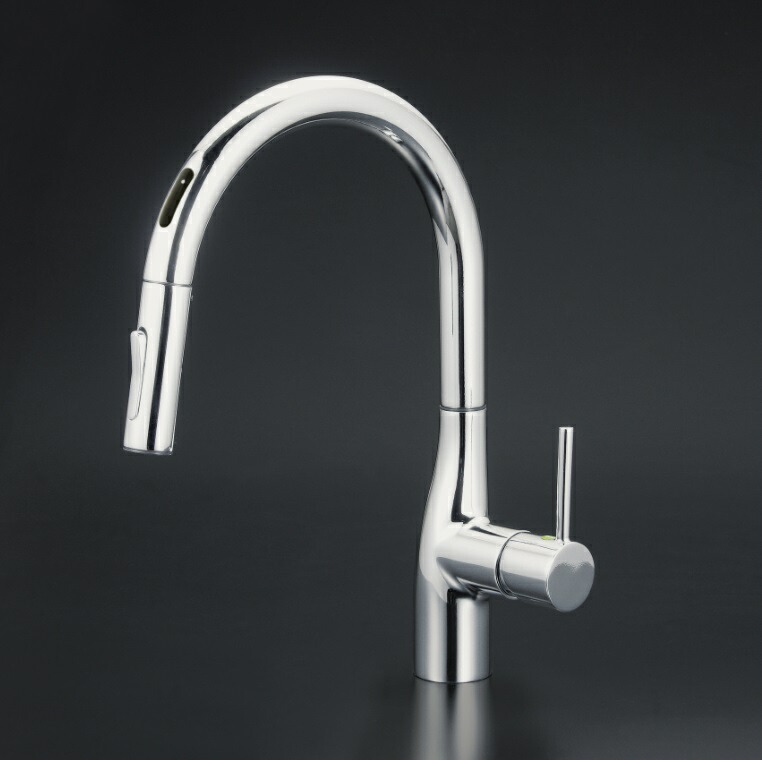 【ＫＶＫ公式】【ＫＭ６０７１ＥＣ】流し台用シングルレバー式シャワー付混合栓（センサー付）｜ＫＶＫ　ＡＱＵＡ　ＳＨＯＰ